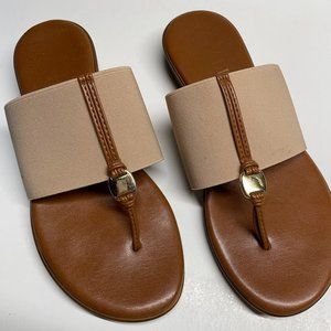 Italian Shoemakers Asher Thong Sandal Size 6 Nude